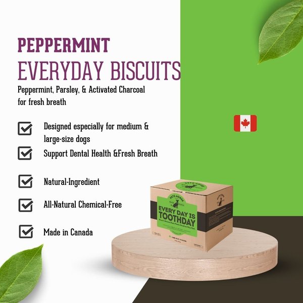 Show full view: The Granville Island Pet Treatery Everyday is Tooth Day Pets Agree Breath Freshening Dog Treats, 32-oz bag, Large slide 5 of 9