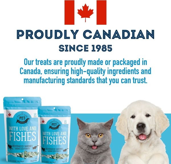 Show full view: The Granville Island Pet Treatery All of a Sardine I was Hungry Dehydrated Sardine Dog & Cat Treats, 1.76-oz bag slide 8 of 9