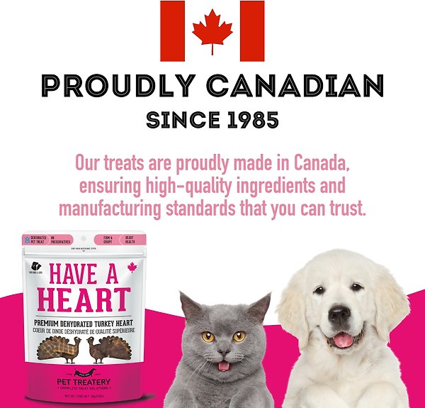Show full view: The Granville Island Pet Treatery Have a Heart! Premium Dehydrated Turkey Heart, 80-g bag slide 7 of 7