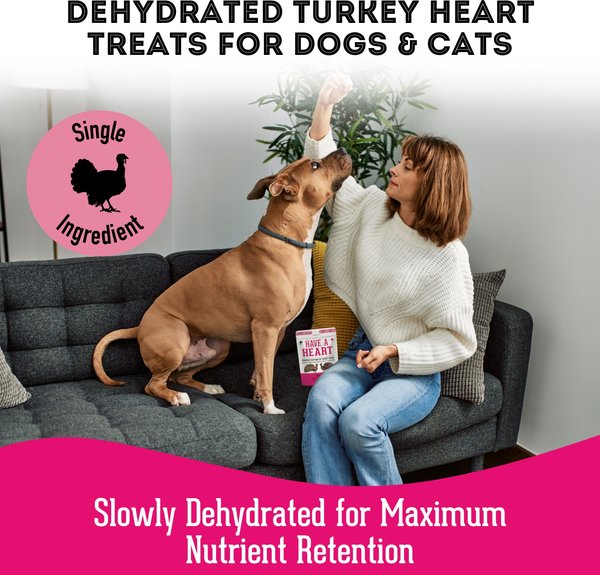 Show full view: The Granville Island Pet Treatery Have a Heart! Premium Dehydrated Turkey Heart, 80-g bag slide 4 of 7