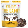 Show in main carousel: The Granville Island Pet Treatery Enjoy The Game! Premium Dehydrated Venison, 80-g bag slide 1 of 6