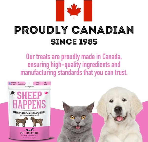 Show full view: The Granville Island Pet Treatery Sheep Happens Premium Dehydrated Lamb Liver, 80-g bag slide 6 of 6