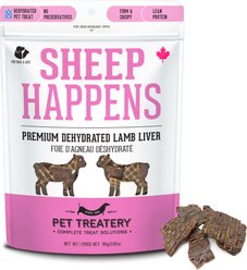 The Granville Island Pet Treatery Sheep Happens Premium Dehydrated Lamb Liver, 80-g bag