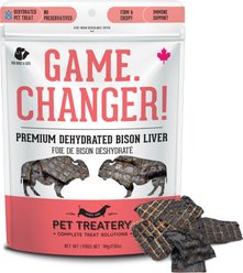 The Granville Island Pet Treatery Game Changer! Premium Dehydrated Bison Liver, 80-g bag