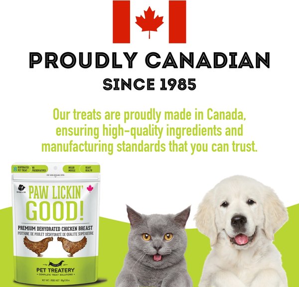 Show full view: The Granville Island Pet Treatery Paw Lickin' Good! Premium Dehydrated Chicken, 80-g bag slide 6 of 6
