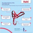 Show in main carousel: Halti Nylon Padded No Pull Dog Headcollar, Red, Size 2 slide 2 of 7