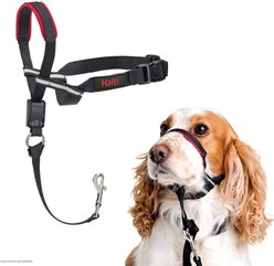 Halti OptiFit Nylon Padded No Pull Dog Headcollar, Black, Medium