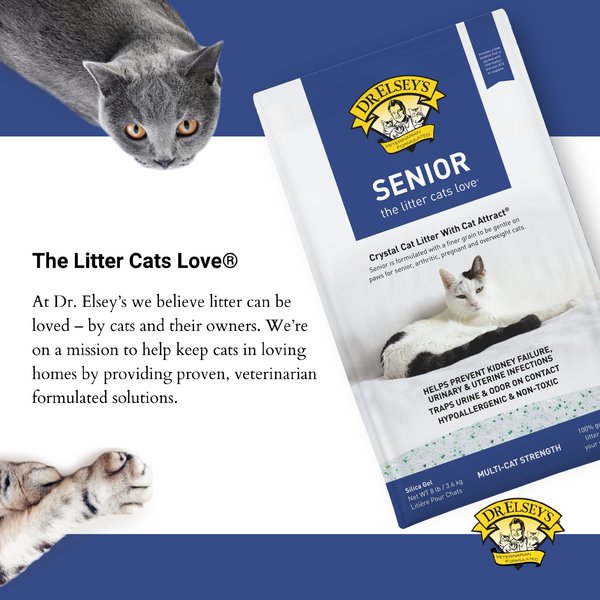 Show full view: Dr. Elsey's Senior Crystal Cat Litter, 3.63-kg bag slide 7 of 9