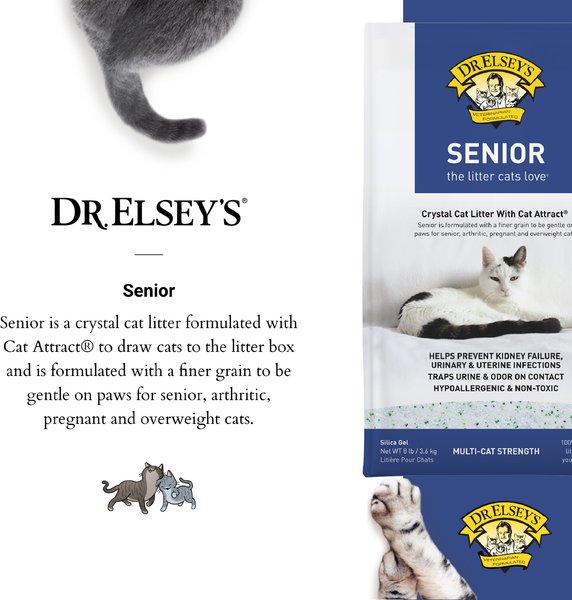 Show full view: Dr. Elsey's Senior Crystal Cat Litter, 3.63-kg bag slide 3 of 9