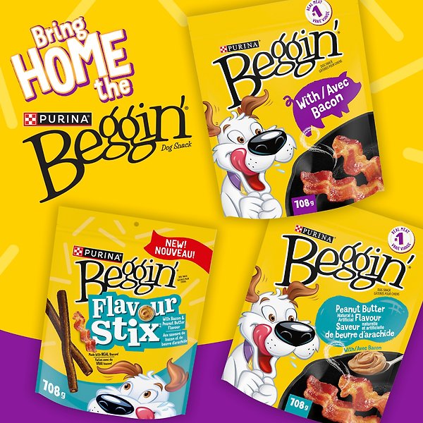 Show full view: Beggin' Peanut Butter Flavour Dog Treats, 708-g pouch slide 6 of 11