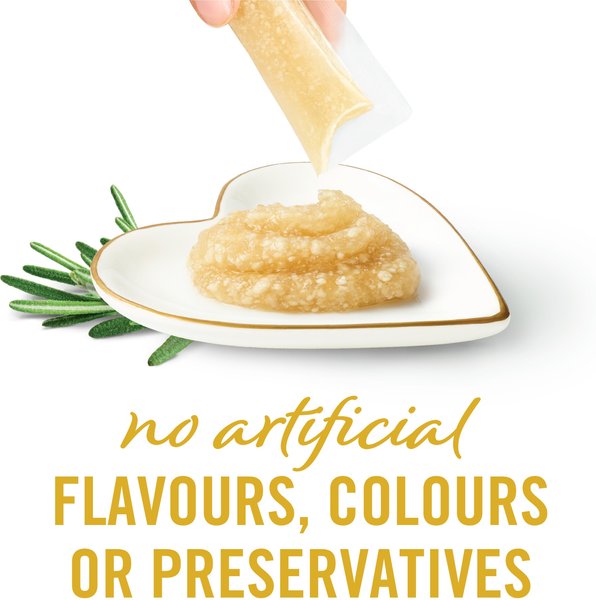 Show full view: Fancy Feast Savoury Purée Naturals Variety Pack Cat Treats, 10-g pouch, 36 count slide 3 of 9