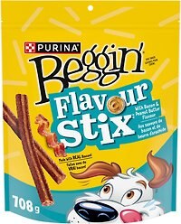 Beggin' Flavour Stix Bacon & Peanut Butter Dog Treats, 708-g pouch