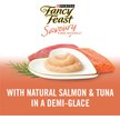 Show in main carousel: Fancy Feast Savoury Purée Naturals with Natural Salmon & Tuna in a Demi-Glace Grain-Free Cat Treats, 10-g pouch, 4 count slide 7 of 10