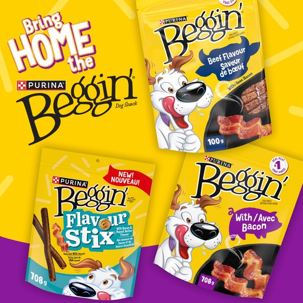 Show full view: Beggin' Beef Flavour Dog Treats, 100-g pouch slide 6 of 10
