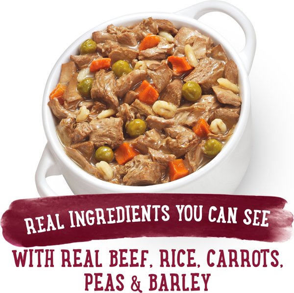 Show full view: Purina Beneful Prepared Meals Beef Stew Flavour Wet Dog Food, 283-g tub, case of 8 slide 7 of 10