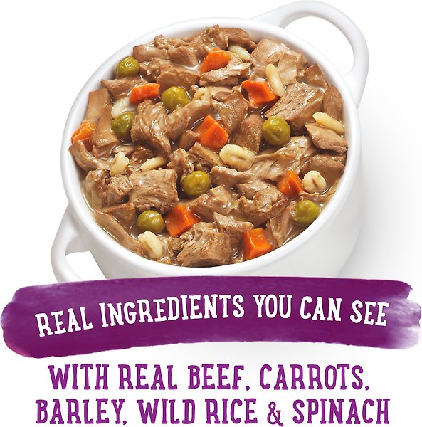 Show full view: Purina Beneful Prepared Meals Simmered Beef Flavour Wet Dog Food, 283-g tub, case of 8 slide 7 of 10