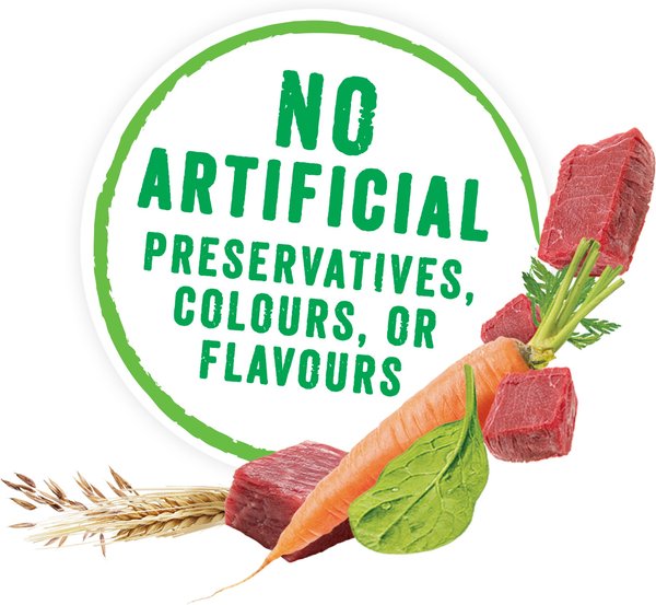 Show full view: Purina Beneful Prepared Meals Simmered Beef Flavour Wet Dog Food, 283-g tub, case of 8 slide 4 of 10