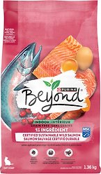Purina Beyond Grain-Free Indoor Cat Wild-Caught Salmon, Egg & Sweet Potato Recipe Dry Cat Food, 1.36-kg bag
