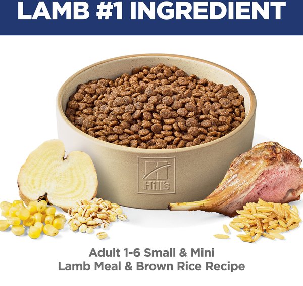 Show full view: Hill's Science Diet Adult Small Paws Lamb Meal & Rice Recipe Dry Dog Food, 2.04-kg bag slide 4 of 11
