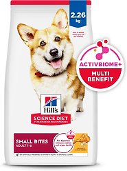 Hill's Science Diet Adult Small Bites Chicken & Barley Recipe Dry Dog Food, 2.26-kg bag
