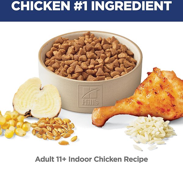 Show full view: Hill's Science Diet Adult 11+ Indoor Age Defying Dry Cat Food, 3.17-kg bag slide 4 of 12