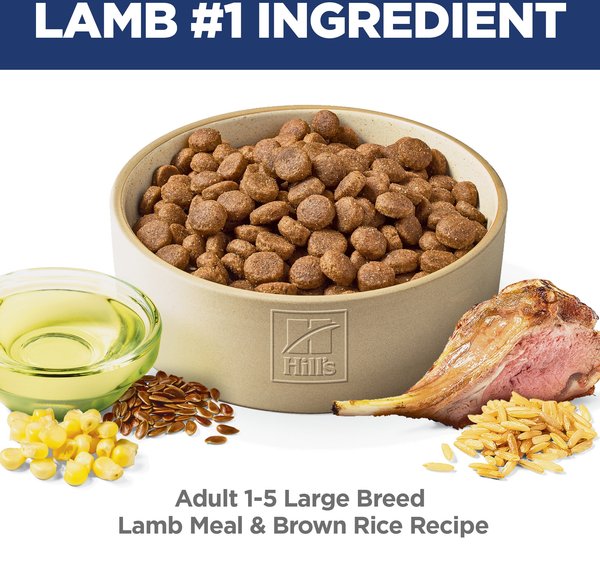 Show full view: Hill's Science Diet Adult Large Breed Lamb Meal & Brown Rice Dry Dog Food, 14.9-kg bag slide 4 of 11