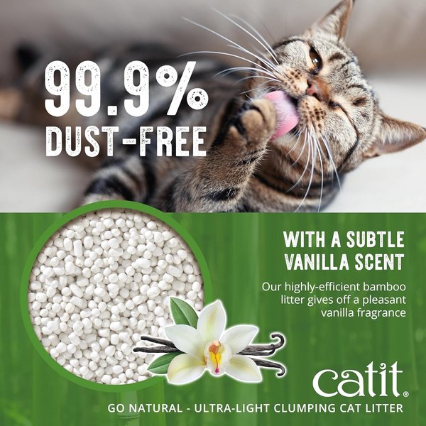 Show full view: Catit Go Natural! Bamboo Cat Litter, Vanilla Scented, 3.6-kg box slide 5 of 8
