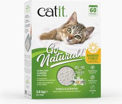 Catit Go Natural! Bamboo Cat Litter, Vanilla Scented, 3.6-kg box