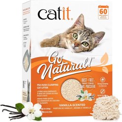 Catit Go Natural! Pea Husk Clumping Cat Litter, Vanilla Scented, 5.6-kg box