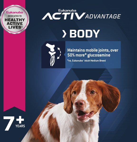 Show full view: Eukanuba Senior Medium Breed Dry Dog Food, 13.61-kg bag slide 5 of 10