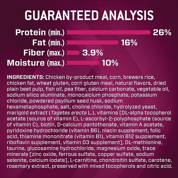 Show full view: Eukanuba Premium Performance 26/16 EXERCISE Dry Dog Food, 12.7-kg bag slide 8 of 10