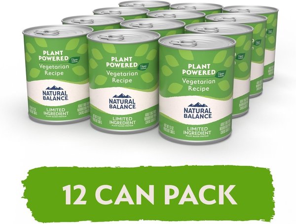 Show full view: Natural Balance Vegetarian Formula Canned Dog Food, 368-g can, case of 12 slide 3 of 9