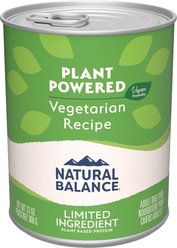 Natural Balance Vegetarian Formula Canned Dog Food, 368-g can, case of 12