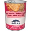 Show in main carousel: Natural Balance Limited Ingredient Whitefish, Rice, & Salmon Recipe Canned Dog, 368-g can, case of 12 slide 1 of 10