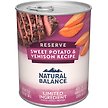 Show in main carousel: Natural Balance Limited Ingredient Reserve Sweet Potato & Venison Recipe Wet Dog Food, 368-g can, case of 12 slide 1 of 8