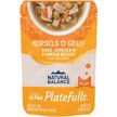 Show in main carousel: Natural Balance Platefulls Indoor Formula Duck, Chicken & Pumpkin Formula in Gravy Grain-Free Cat Food Pouches, 85-g pouch, case of 24 slide 1 of 10