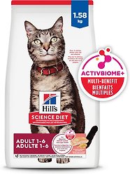 Hill's Science Diet Adult Salmon & Brown Rice Recipe Dry Cat Food, 1.59-kg bag