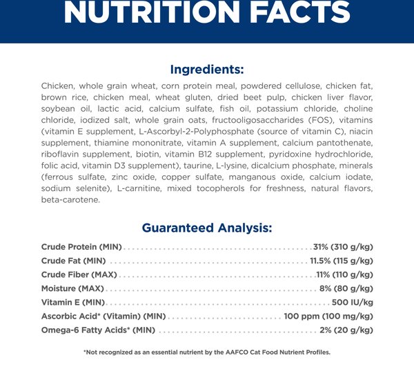 Show full view: Hill's Science Diet Adult Indoor Chicken Recipe Dry Cat Food, 3.17-kg bag slide 9 of 12
