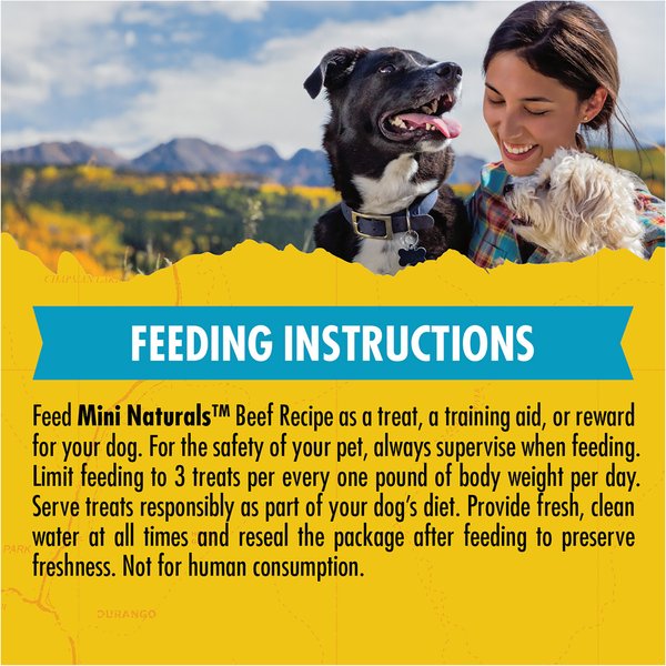 Show full view: Zuke's Mini Naturals Beef Recipe Training Dog Treats, 454-g pouch slide 8 of 10