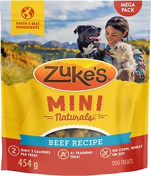 Zuke's Mini Naturals Beef Recipe Training Dog Treats, 454-g pouch