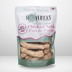 Mavericks Freeze-Dried Whole Chicken Necks Dog & Cat Food Topping, 7 count