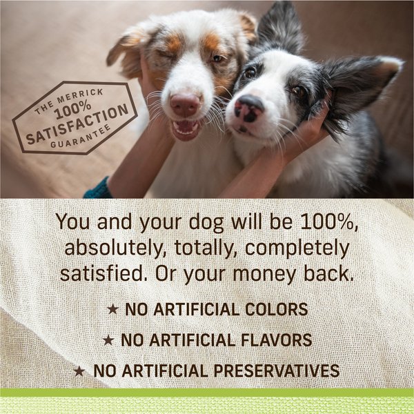 Show full view: Merrick Lil Plates Petite Pates Adult Grain-Free Lamb Dinner Wet Dog Food, 85-g can, case of 24 slide 7 of 9