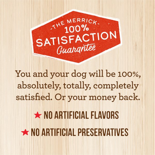 Show full view: Merrick Chunky Grain-Free Wet Dog Food Carvers Delight Dinner, 360-g can, case of 12 slide 7 of 11