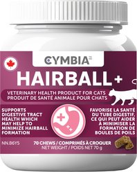 Cymbia Hairball+ Digestive Support Cat Supplement, 70 count