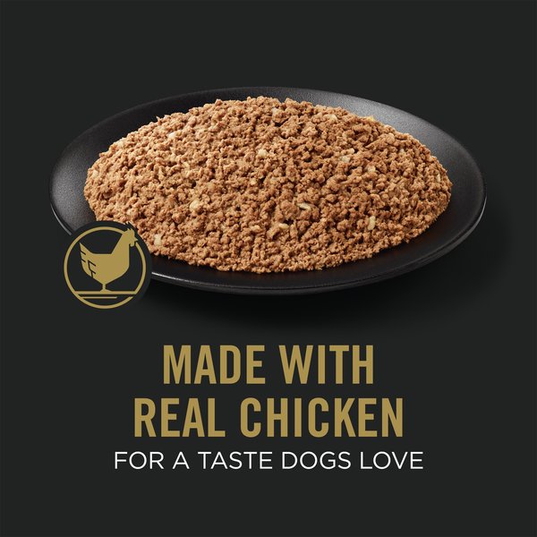 Show full view: Purina Pro Plan Complete Essentials Classic Adult 7+ Senior Chicken & Rice Entree Wet Dog Food, 368-g can, case of 12 slide 8 of 10