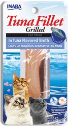 Inaba Grilled Fillets Tuna in Tuna Flavoured Broth Cat Treats, 15-g pouch