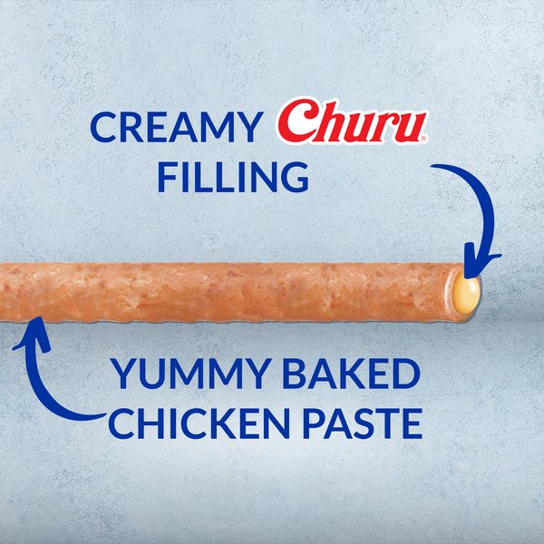 Show full view: Inaba Churu Rolls Chicken Recipe Wraps Soft & Chewy Dog Treats, 12-g pouch, 8 count slide 4 of 7