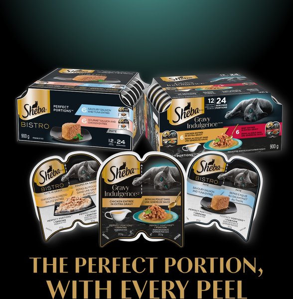 Show full view: Sheba Perfect Portions Kitten Soft Pate Tender Turkey Entree Wet Cat Food, 75-g tray, case of 24 slide 4 of 9