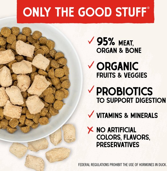 Show full view: Stella & Chewy's Duck Duck Goose Meal Mixers Freeze-Dried Raw Dog Food Topper, 3.5-oz bag slide 3 of 10