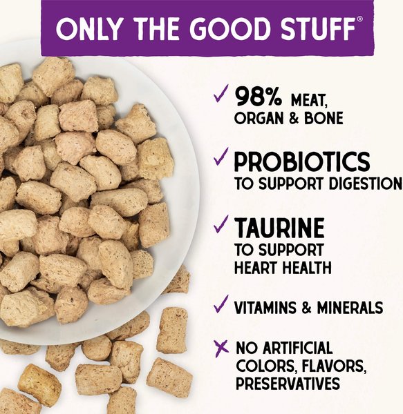 Show full view: Stella & Chewy's Yummy Lickin' Salmon & Chicken Dinner Morsels Freeze-Dried Raw Cat Food, 3.5-oz bag slide 3 of 10